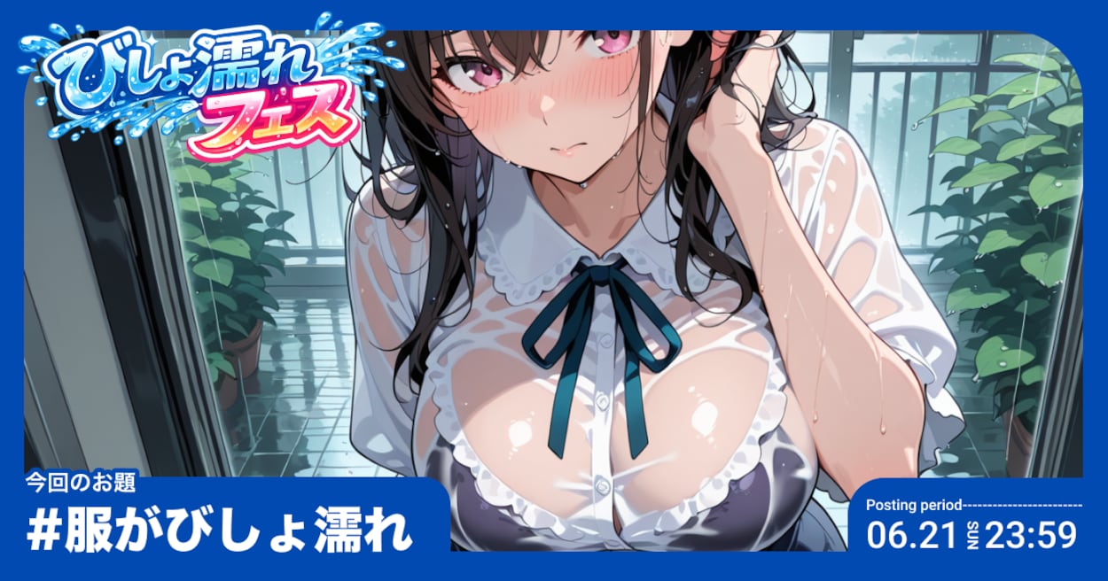 投稿企画 今回のお題は服がびしょ濡れ