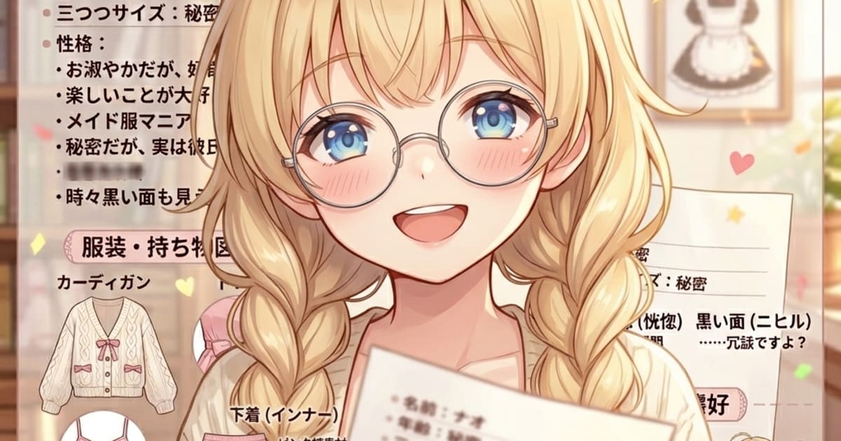 ユーザー主催投稿企画 お題はキャラシートを作ろう