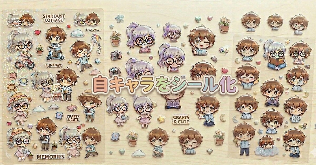 ユーザー主催投稿企画 お題は自キャラをシール化