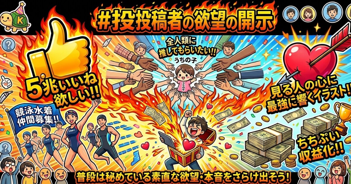 ユーザー主催投稿企画 お題は投稿者の欲望の開示