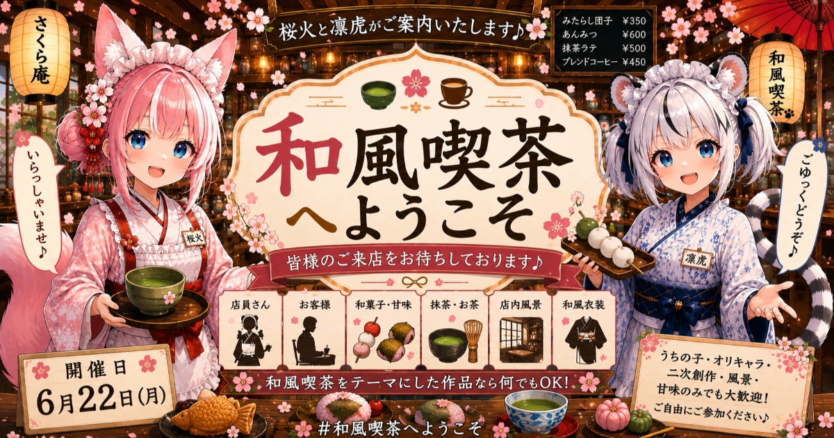 ユーザー主催投稿企画 お題は和風喫茶へようこそ♪