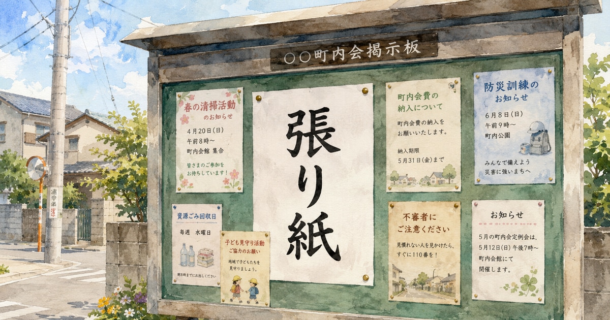 ユーザー主催投稿企画 お題は張り紙
