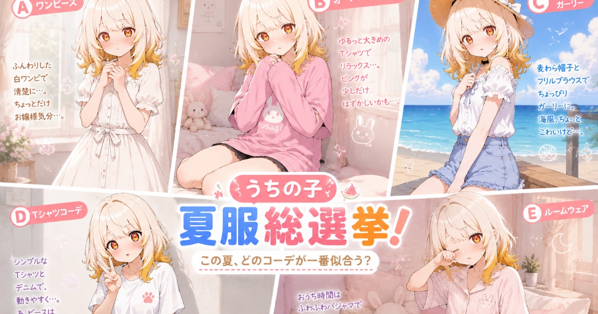 ユーザー主催投稿企画 お題はうちの子夏服総選挙