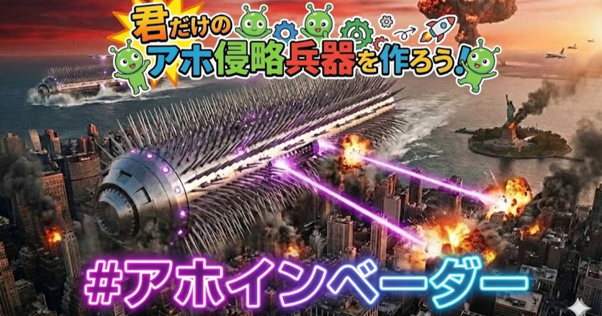 ユーザー主催投稿企画 お題はアホインベーダーだ！