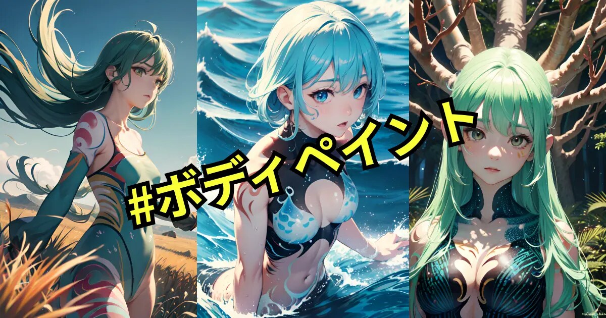ユーザー主催投稿企画 お題はボディペイント
