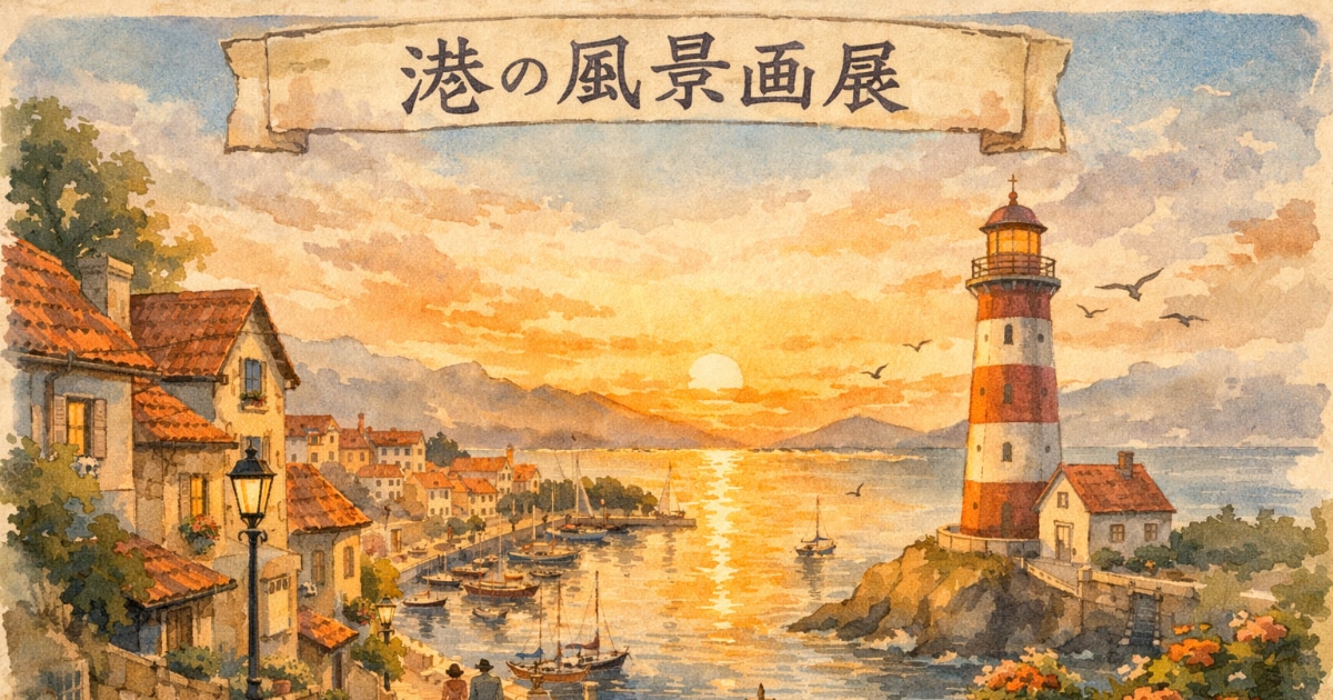 ユーザー主催投稿企画 お題は港の風景画展