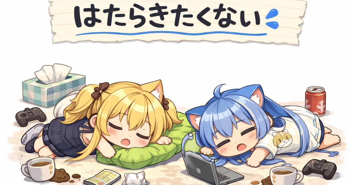 ユーザー主催投稿企画 お題ははたらきたくない２