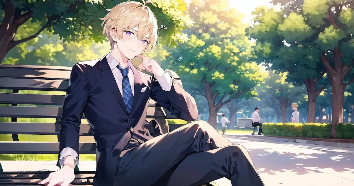 ユーザー主催投稿企画 お題はベンチに座る男性