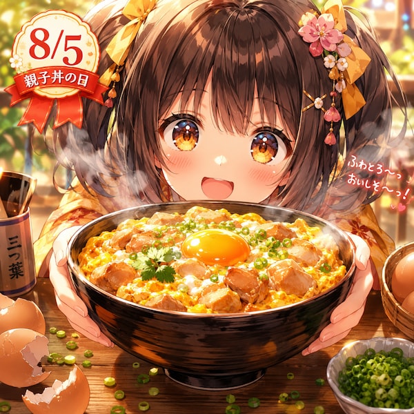 8/5は親子丼の日！