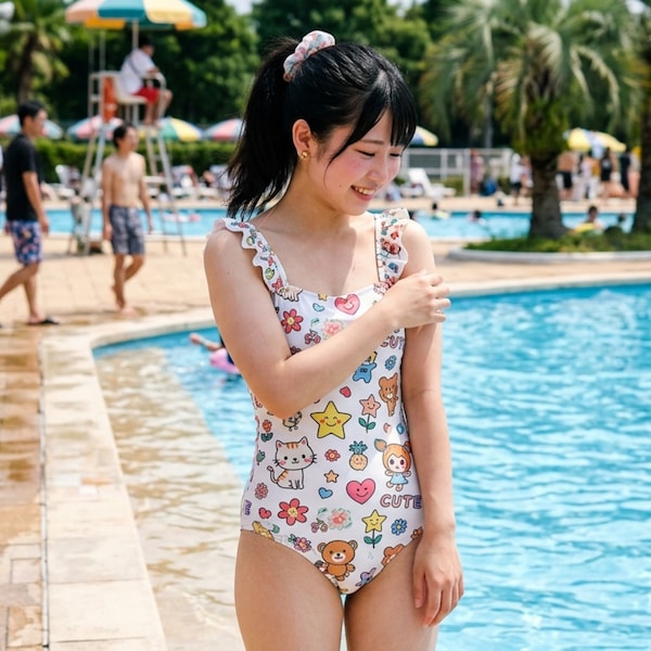 子供っぽい水着