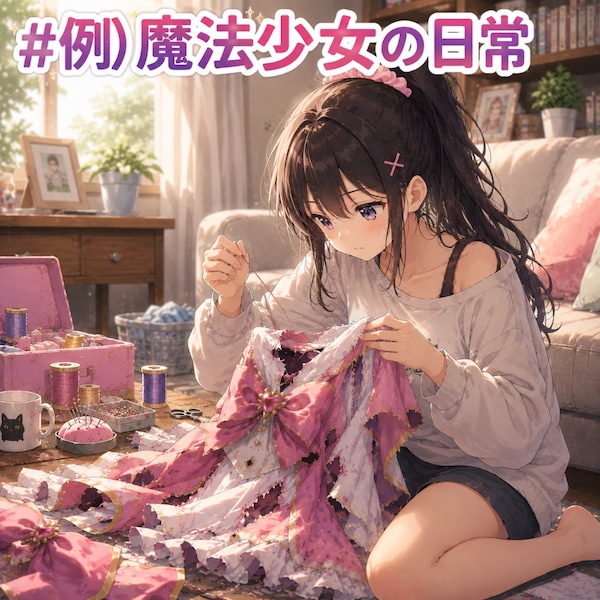 例）魔法少女の日常