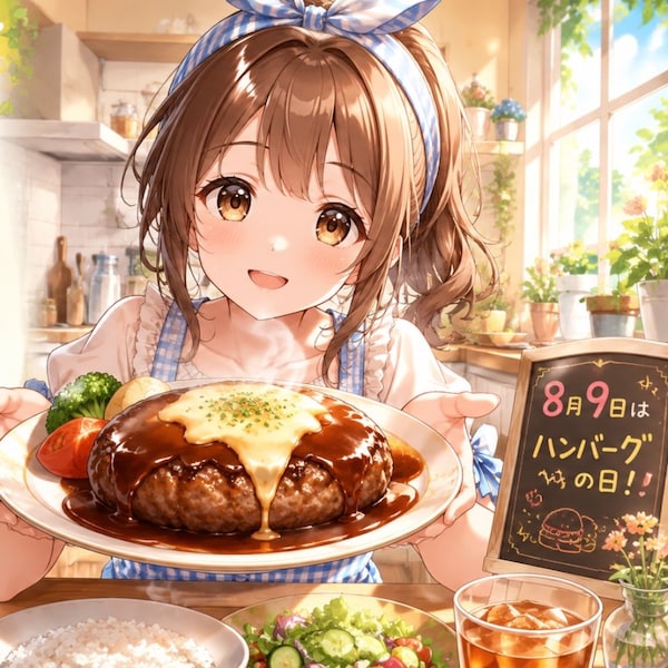 8/9はハンバーグ！
