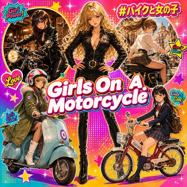 バイクと女の子