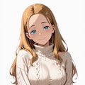 人妻ちゃんニットで 1枚目