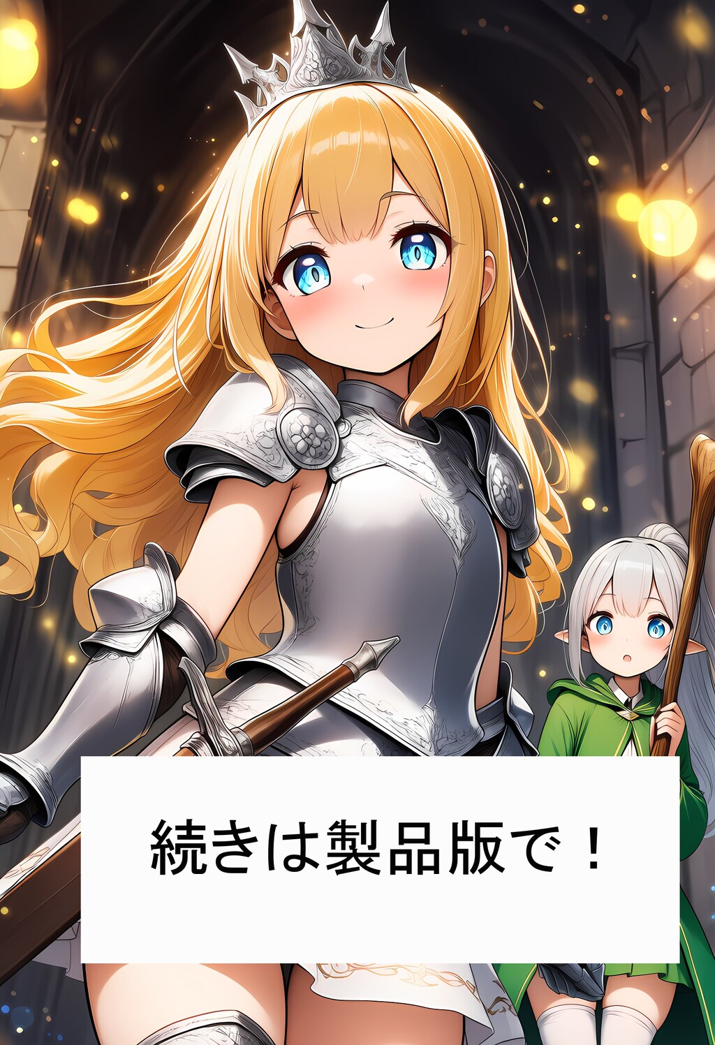 【体験版】金髪王女とエルフ魔術師のスライムとゴブリン退治（されちゃう話） 7枚目