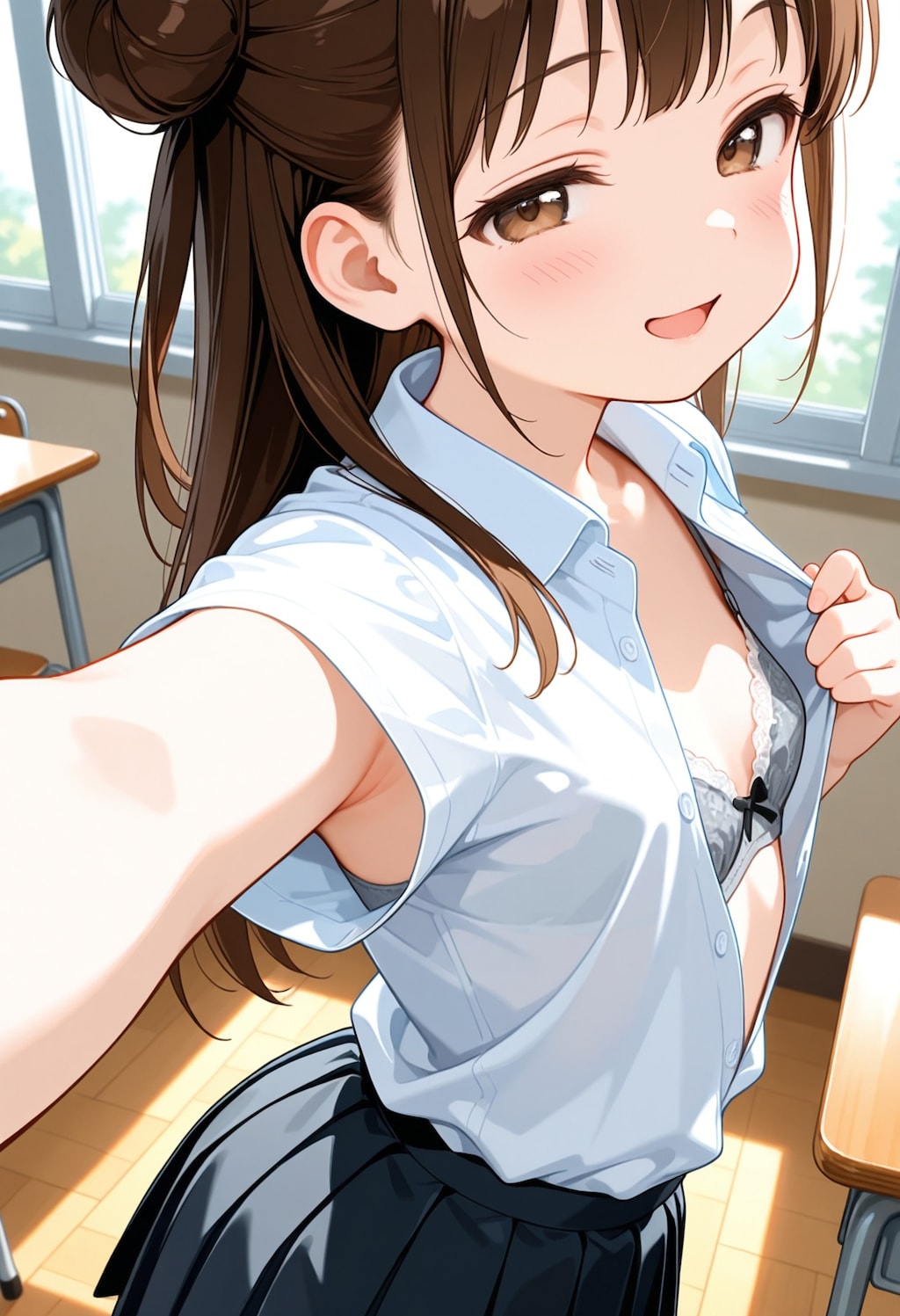 ふくらみかけが好きなアナタへ 自撮り痴女 2枚目