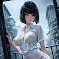 濡れ透け1 1枚目