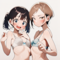 ツインテちゃんとベリショちゃん 3枚目