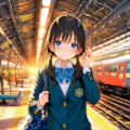 ゆな｜帰りのホーム 2枚目