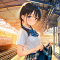 ゆな｜帰りのホーム 1枚目
