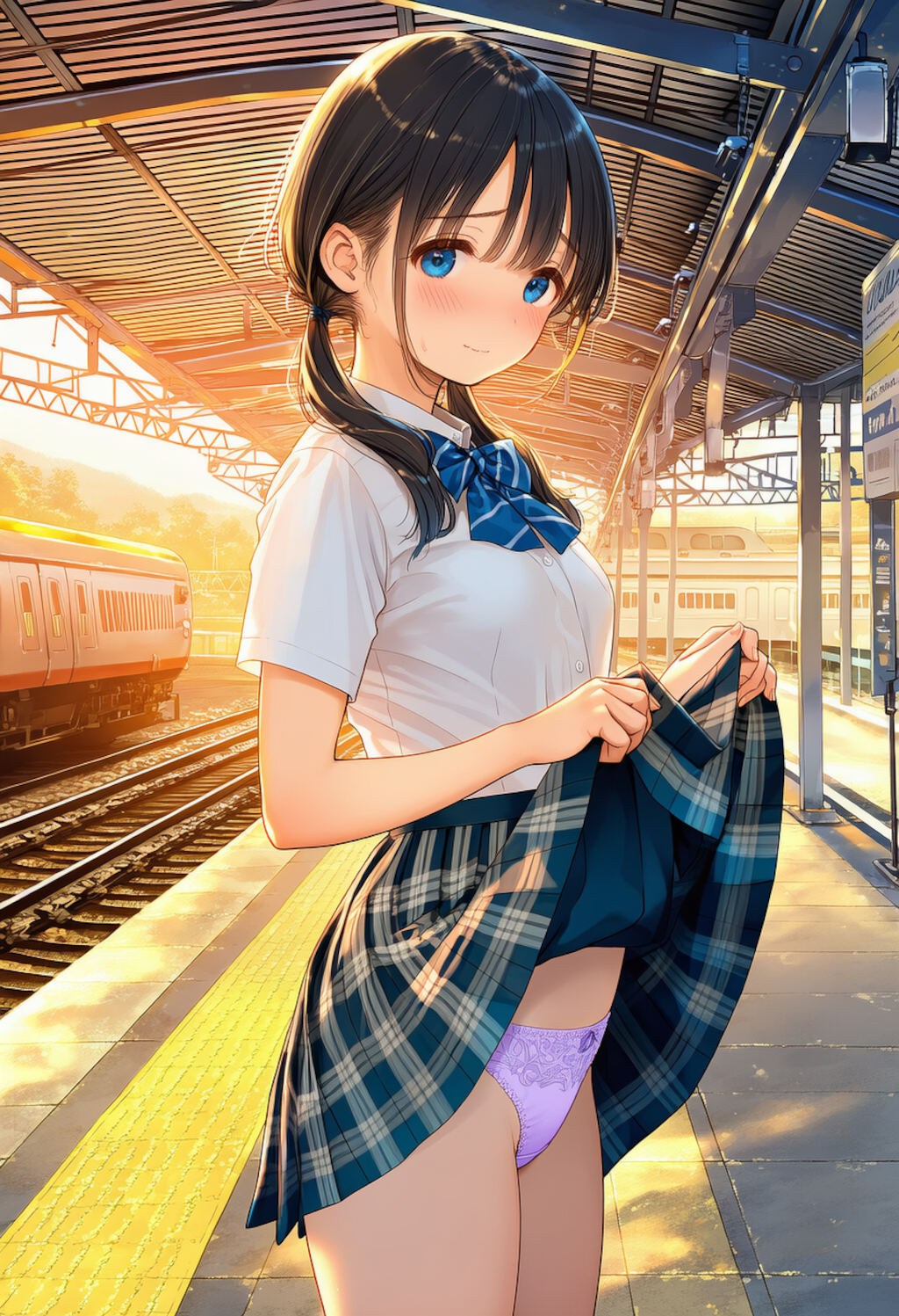 ゆな｜帰りのホーム 1枚目