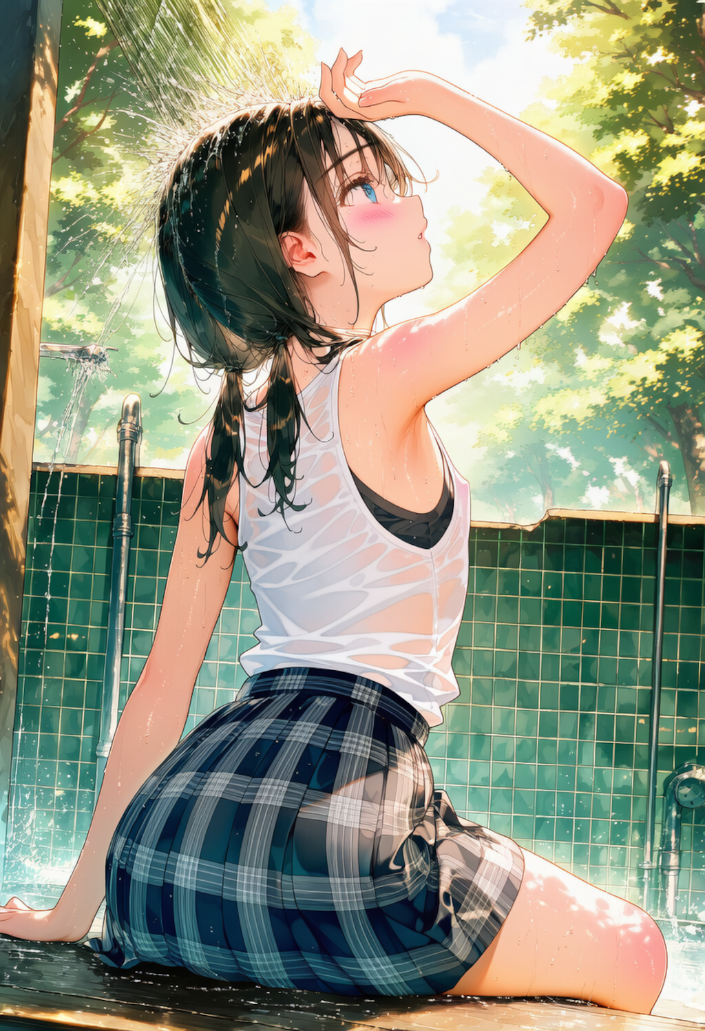 半屋外シャワー 2枚目