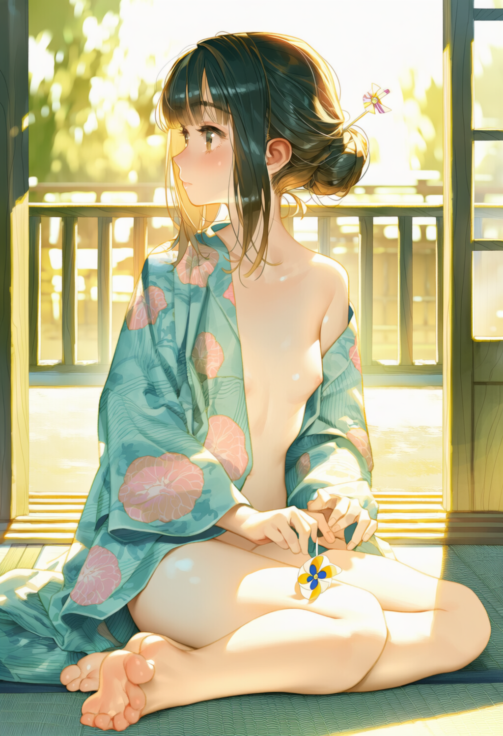 浴衣と畳 1枚目