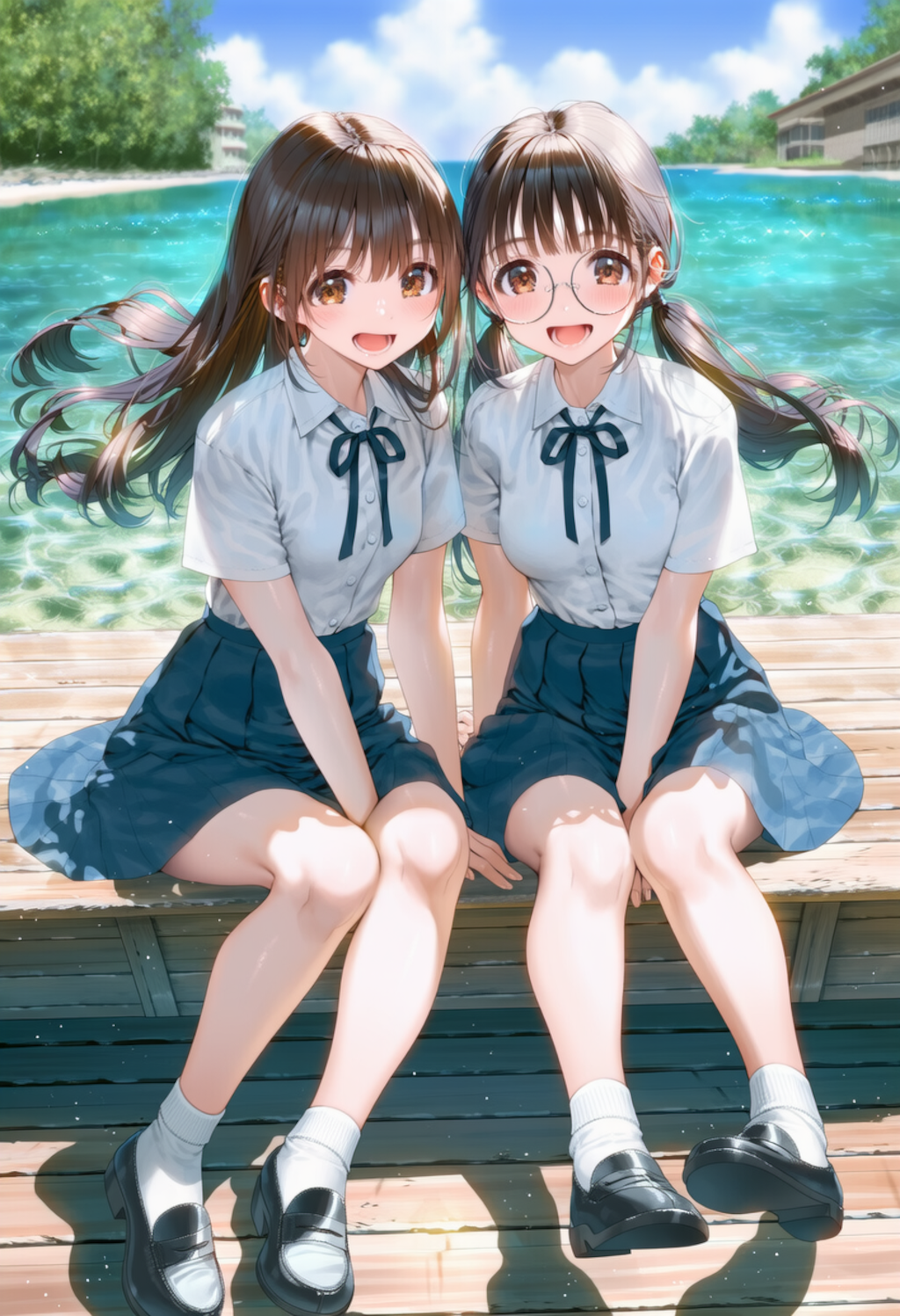 水辺のベンチ 2枚目