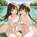 水辺のベンチ 3枚目
