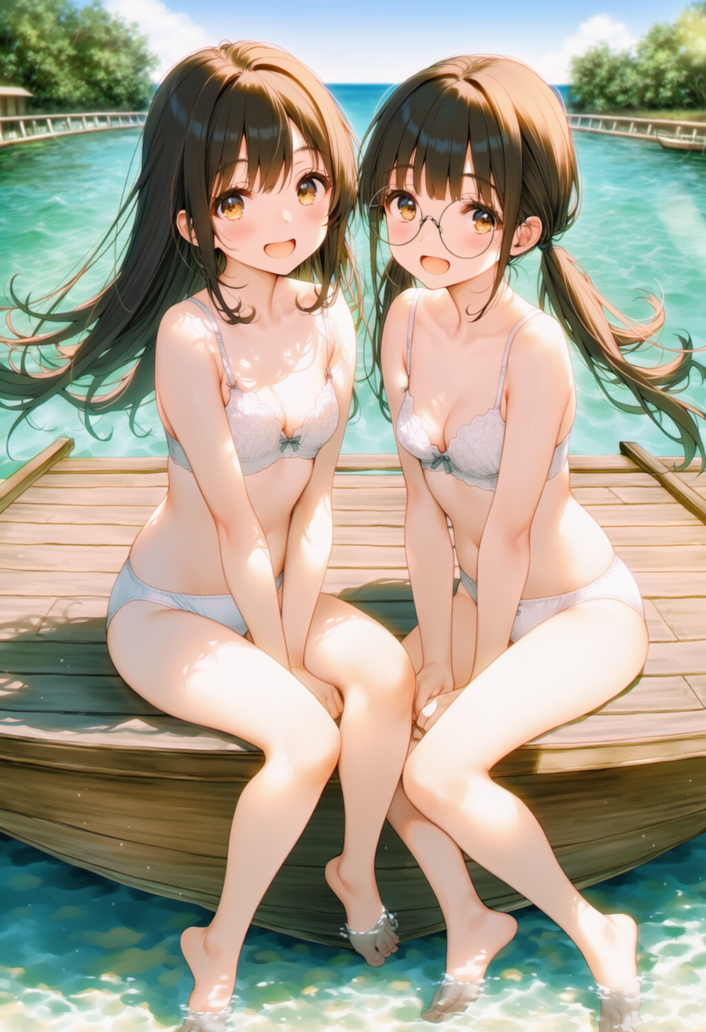 水辺のベンチ 3枚目