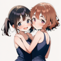 パーマちゃんとツインテちゃん 4枚目