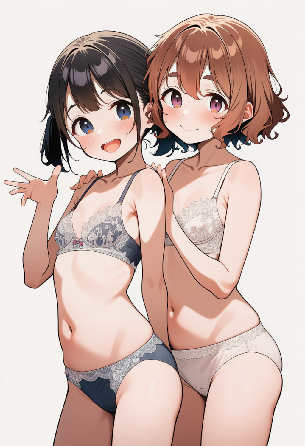 パーマちゃんとツインテちゃん 3枚目