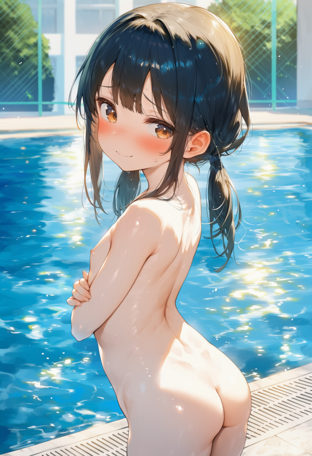 プールで露出 8枚目