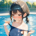 プールで露出 1枚目