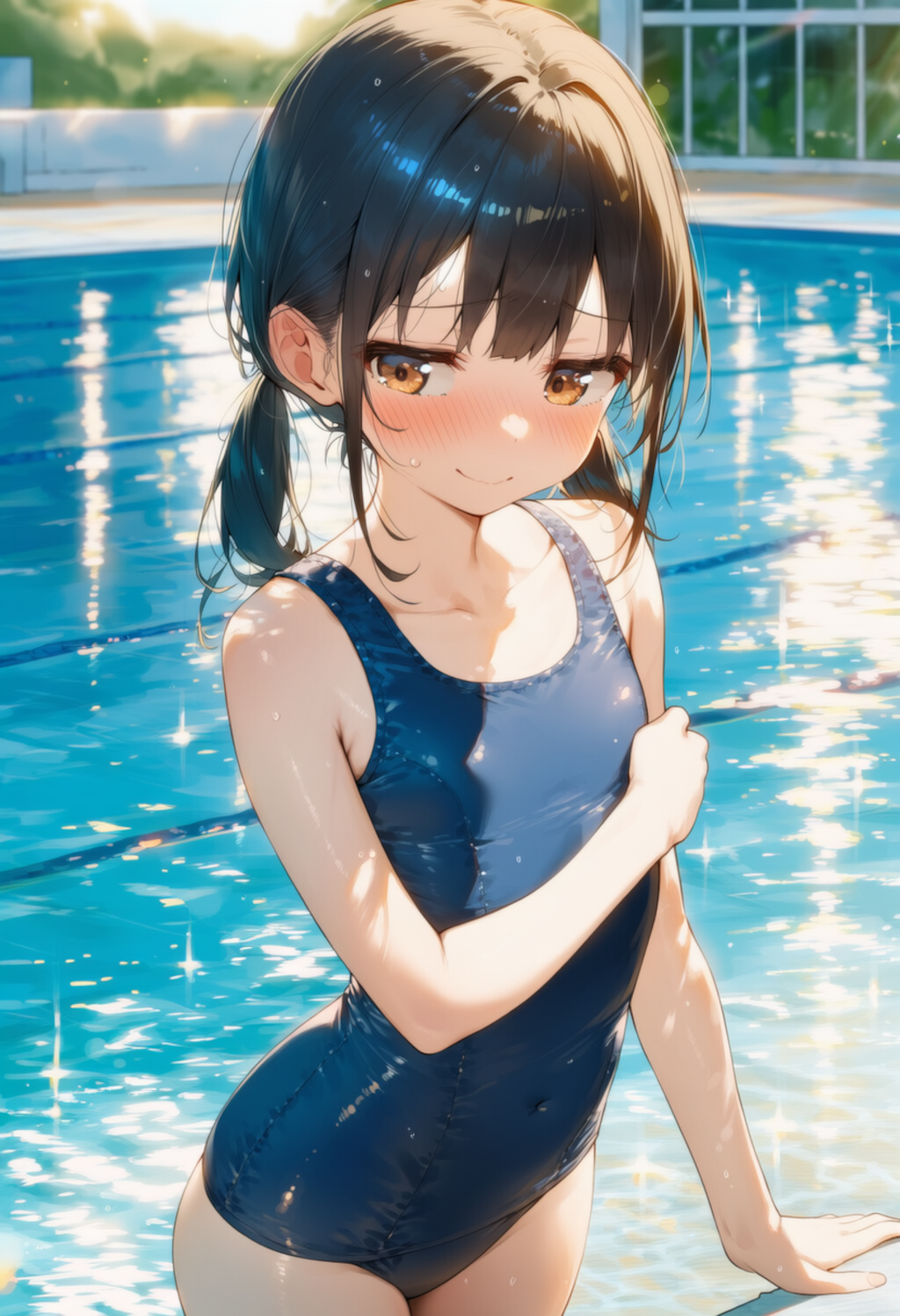 プールで露出 2枚目