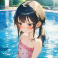 プールで露出 3枚目