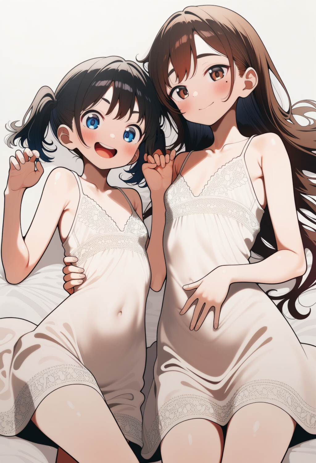 ツインテちゃんとロングちゃん 2枚目