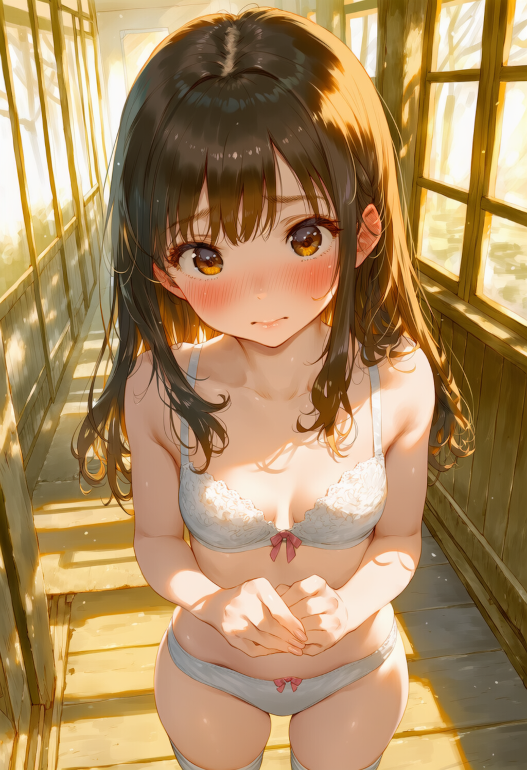 廊下で露出 4枚目