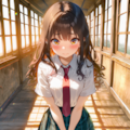 廊下で露出 2枚目