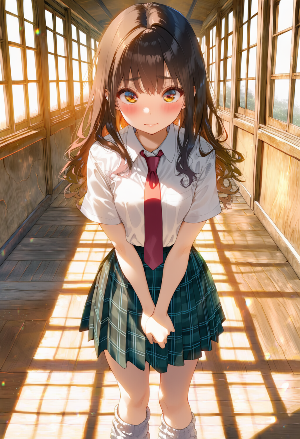 廊下で露出 2枚目