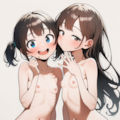 ツインテちゃんとロングちゃん 5枚目