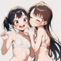 ツインテちゃんとロングちゃん 3枚目