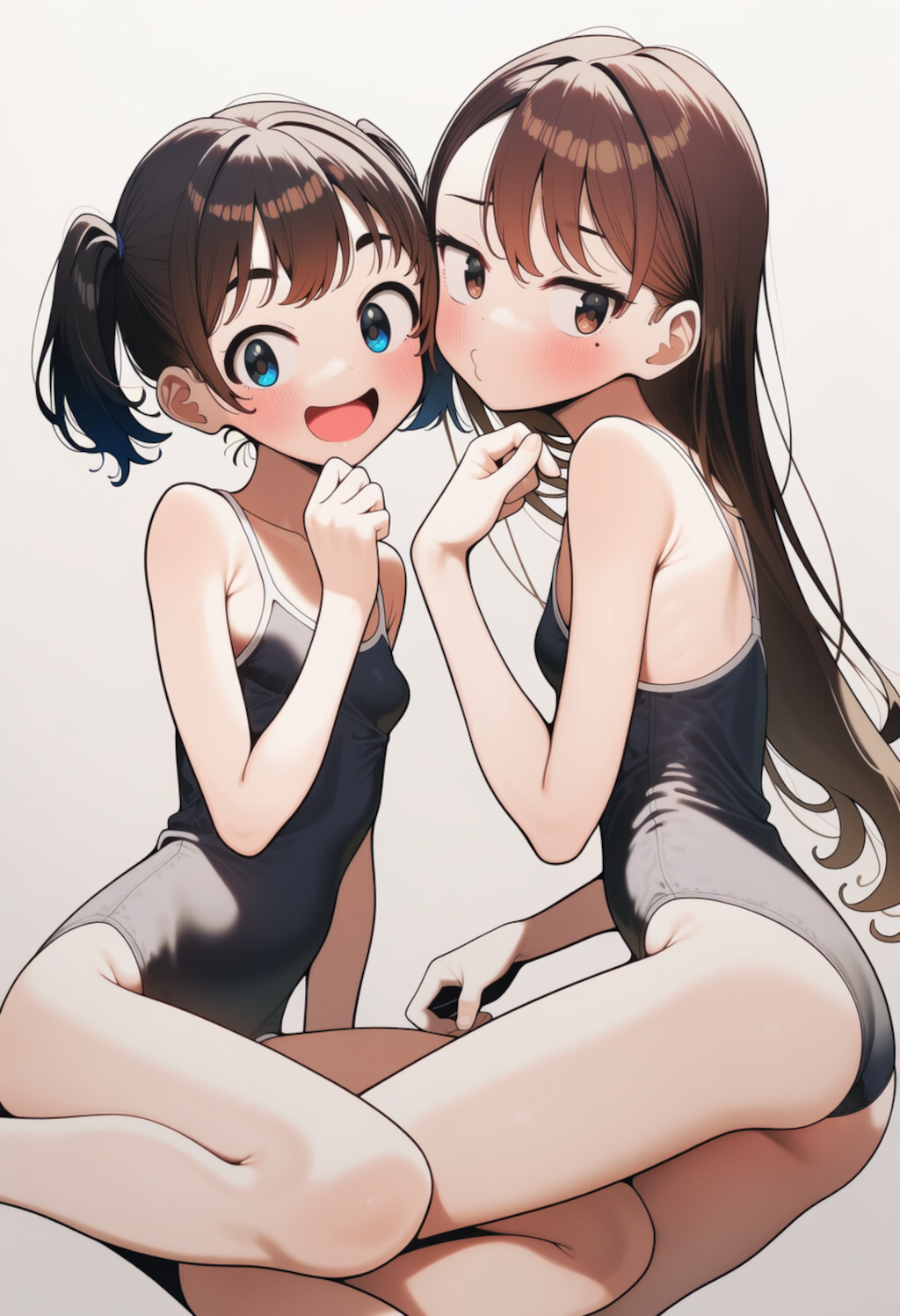 ツインテちゃんとロングちゃん 4枚目