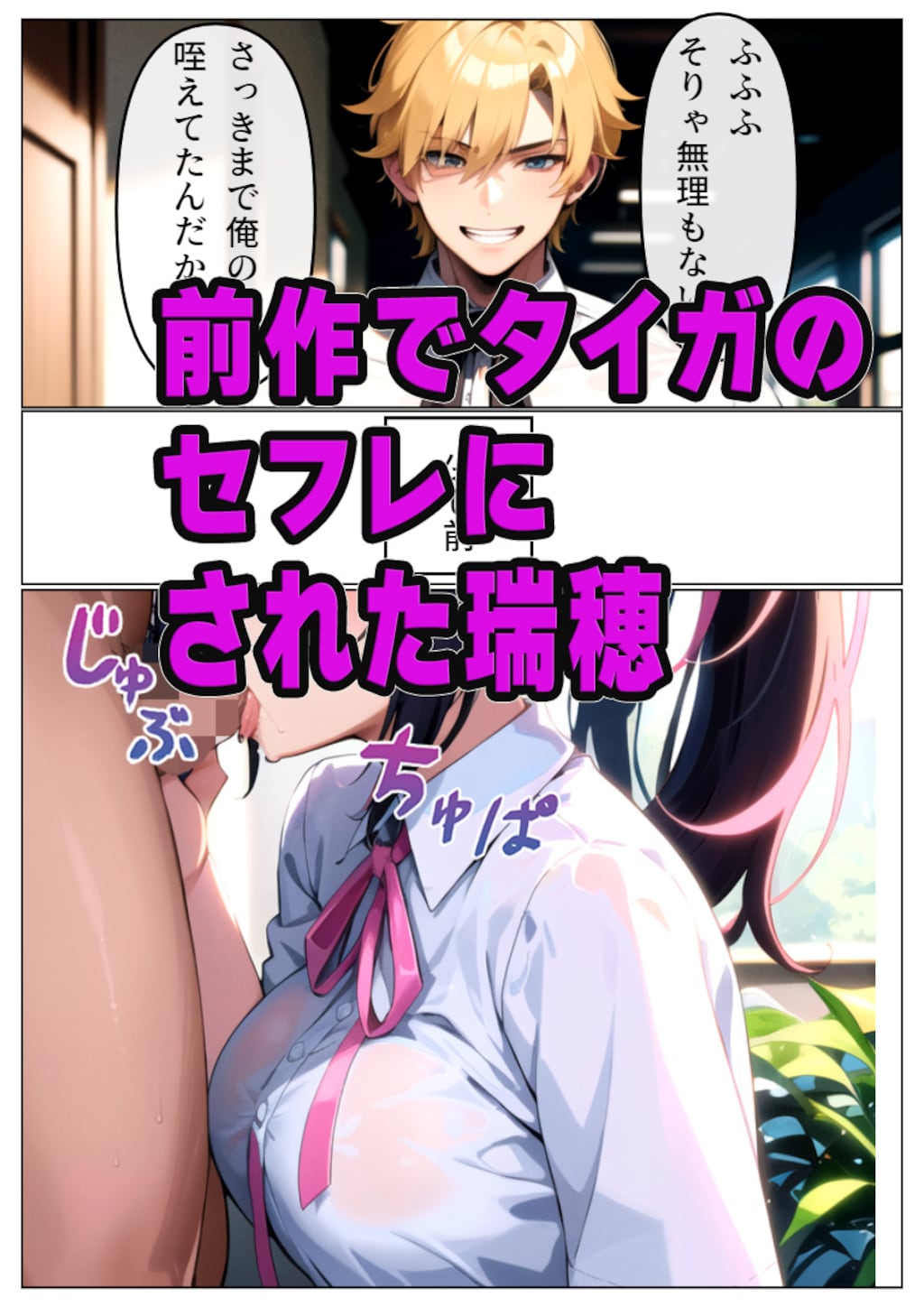 巨乳女子がヤリチン転校生に寝取られる -水瀬瑞穂_完堕ち編- 2枚目