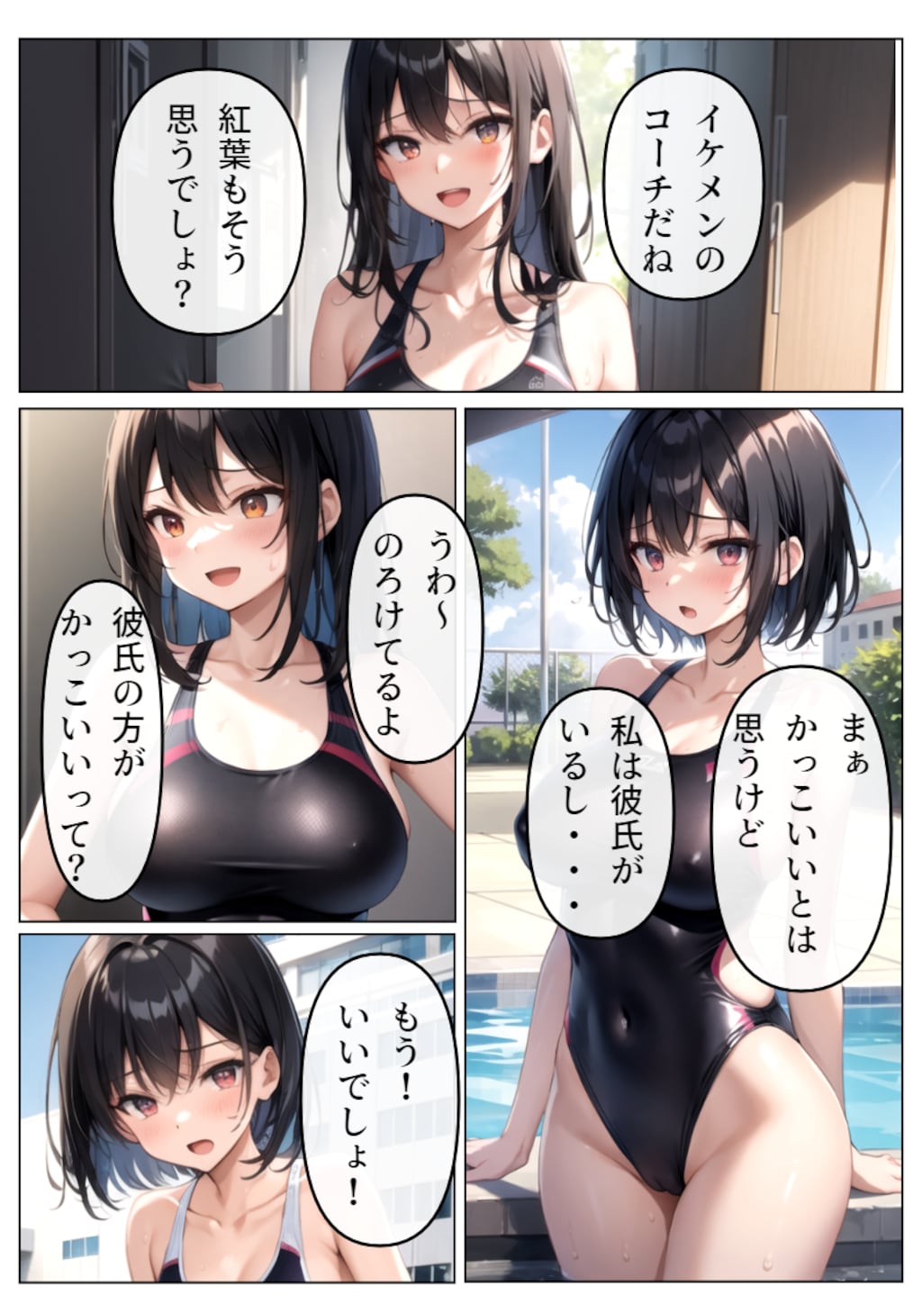チャラ男教師に堕とされる水泳部の彼女 4枚目