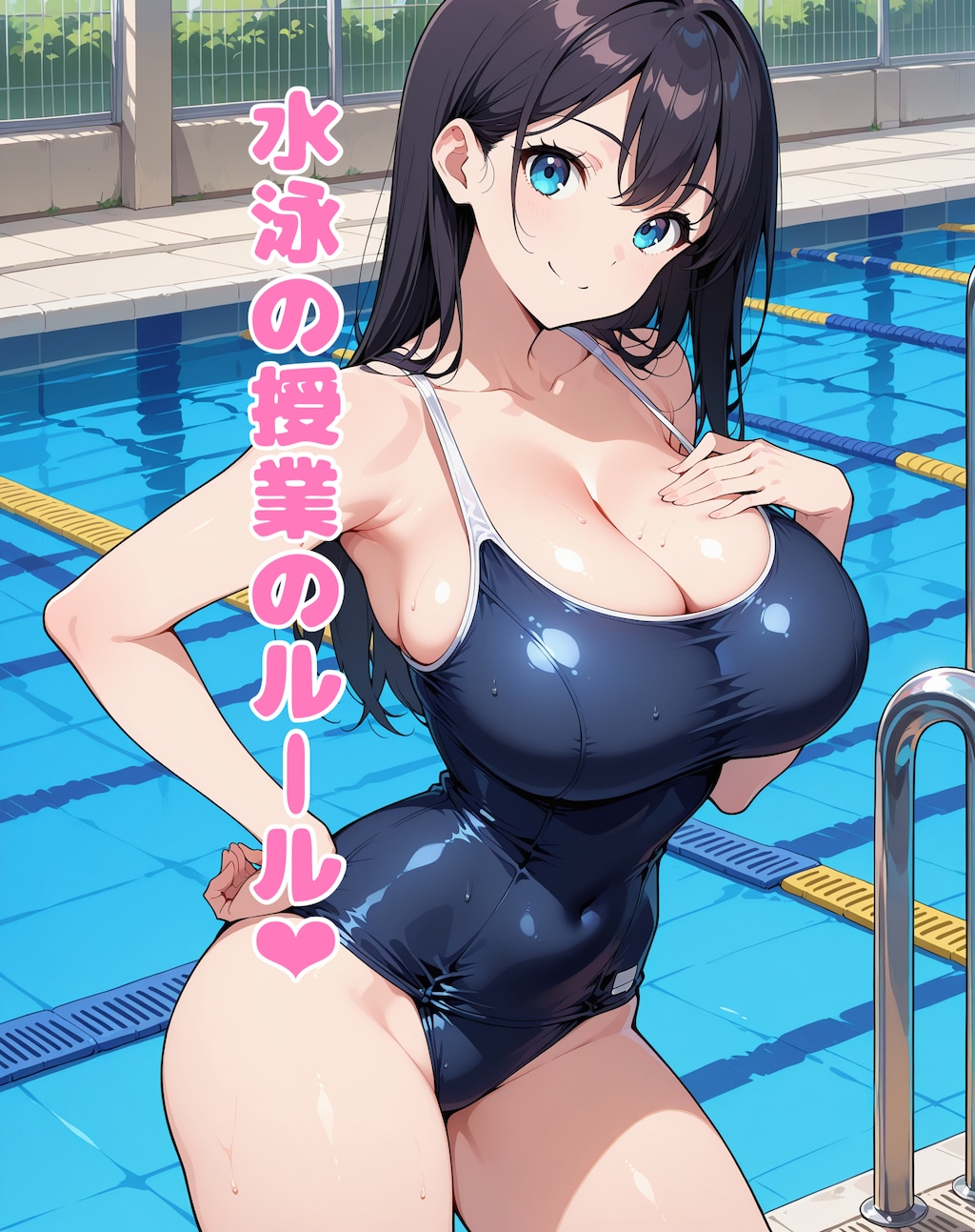 水泳の授業中にクラスの女子におちんちんを集中攻撃されて気持ちよ〜く単位剥奪されてしまうお話❤︎ 3枚目