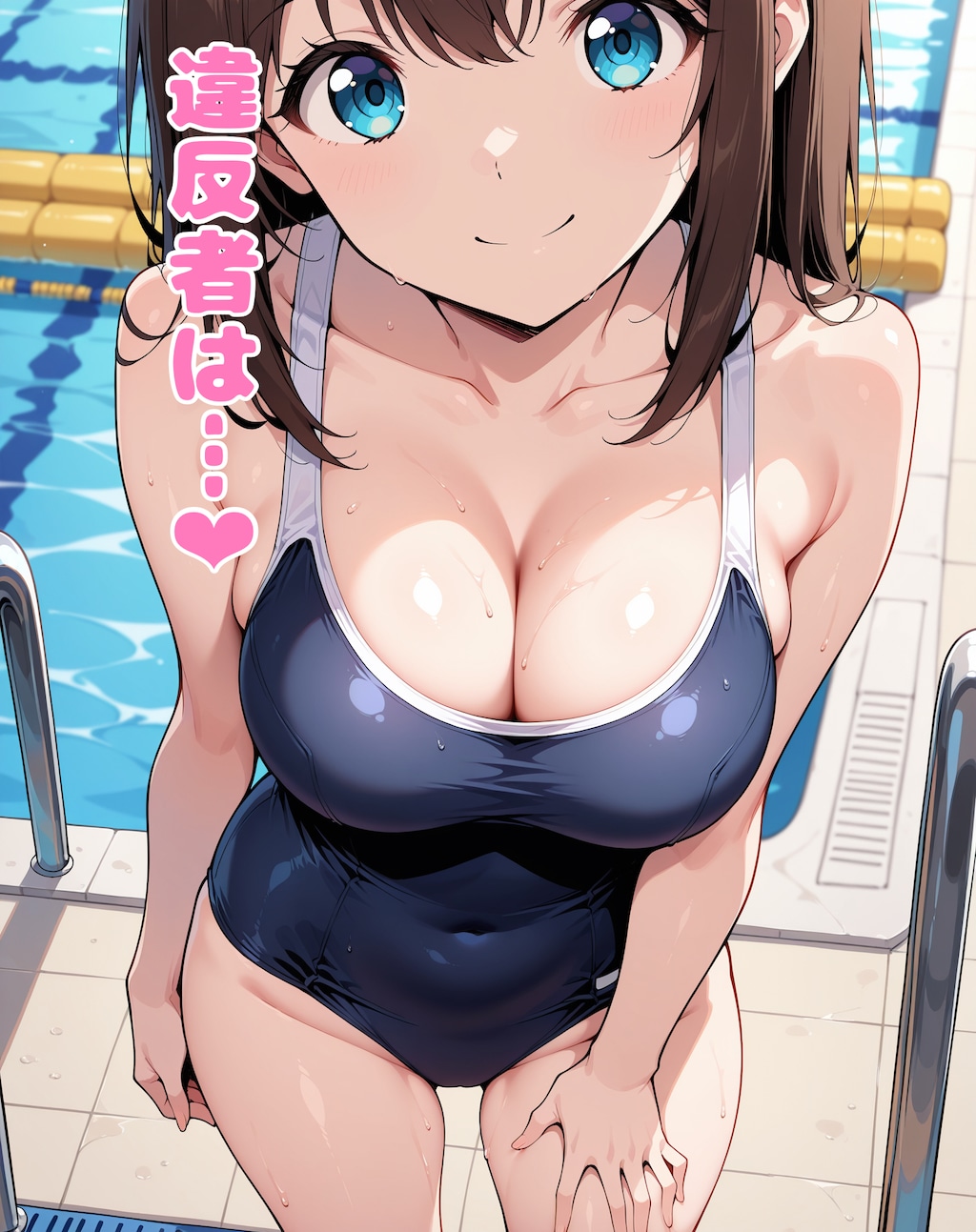 水泳の授業中にクラスの女子におちんちんを集中攻撃されて気持ちよ〜く単位剥奪されてしまうお話❤︎ 7枚目