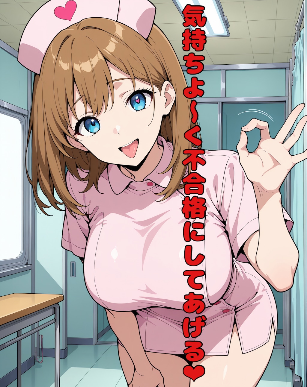 性格最悪性欲検査官のおっぱいで気持ちよ〜く不合格に追い込まれるお話❤︎ 9枚目