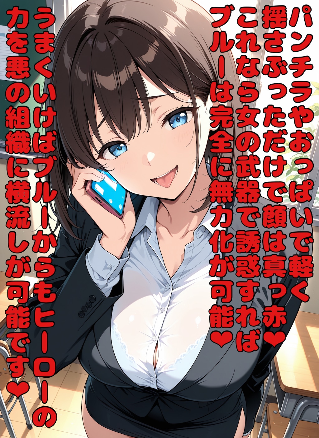悪の組織の女スパイのブルーくん籠絡作戦❤︎ 3枚目