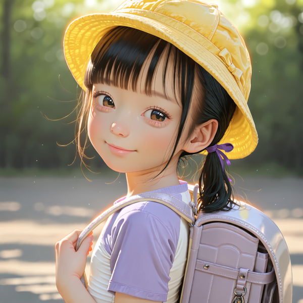 ラベンダー色のランドセル